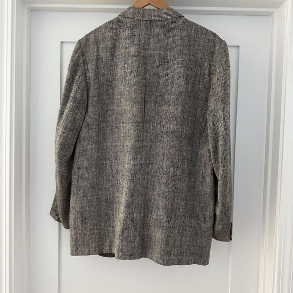 VINTAGE Guy Laroche Couture Men's Sport Coat Blazer Two Button Silk/Blend Sz 39R - Picture 2 of 15